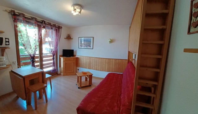 1st floor, view mountain, balcony, parking, ski locker, 16m², Le Grand Bornand