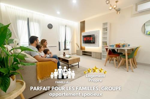 2 appartements 10 personnes Linge de maison et Wi-Fi À 10 min de Giverny
