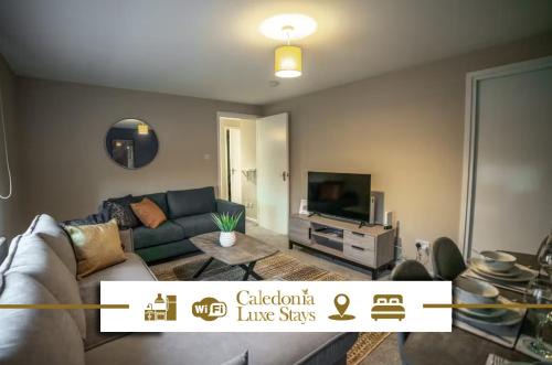 2 BDR Flat By Caledonia Luxe Stays Short Lets & Serviced Accommodation Coatbridge