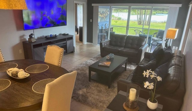 2 Bed 2 Bath Quiet Lakeside Condo