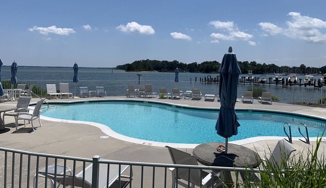 2 bed 2 bath waterfront condo w a pool