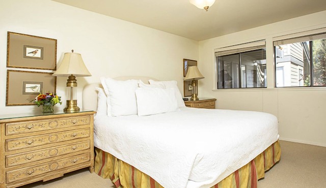 2-Bed Village Condo w/ Mountain Views & Steps from Shops, Dining & Outdoor Pool