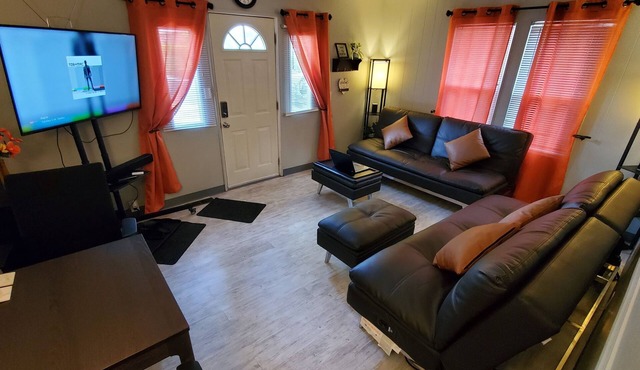 2 bedroom/1 bath entire house across from the food trucks of the Aloha mall!