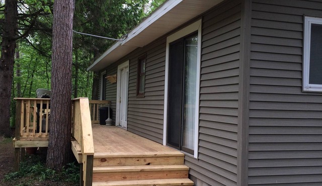 2-bedroom 1 bath house on the Baldwin River. Dog Friendly!