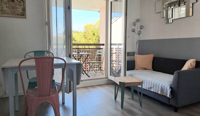 2-bedroom apartment with terrace, direct access to Mr Hulot beach