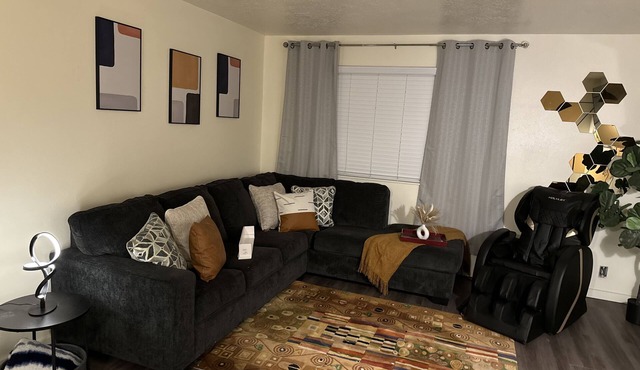 2 bedroom apartment with massage chair!