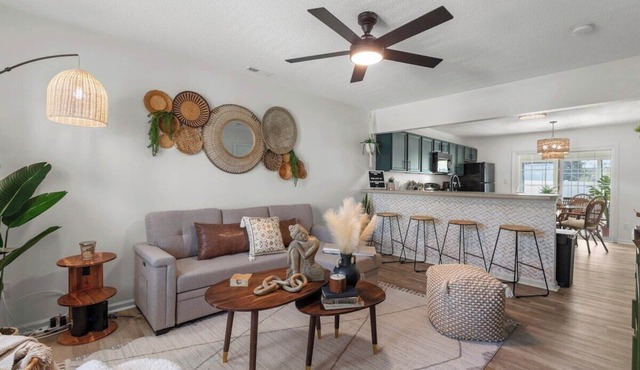 2-Bedroom BoHo Oasis Townhome