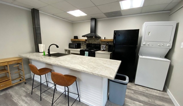 2 bedroom Budget Suite. Open floor plan