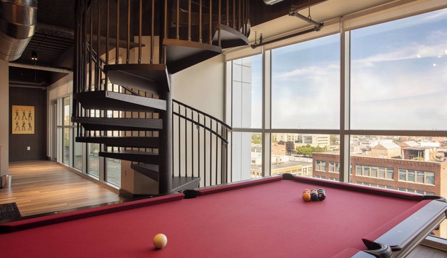 2 Bedroom Luxury Bi-Level Condo in Downtown Buffalo - Rooftop Bar, Bowling Alley