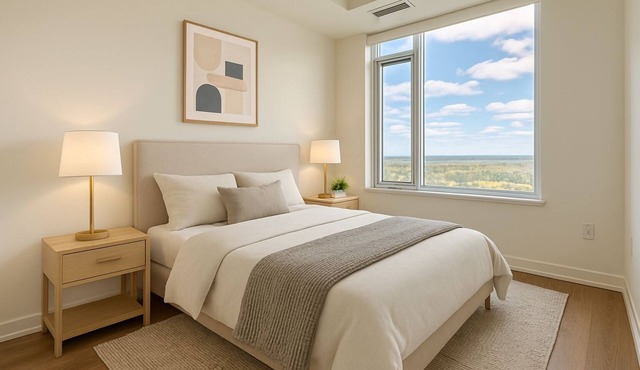 2 Bedroom Modern, Cozy and Luxury Living w/Gym, Track, Theatre. Pet-Friendly!