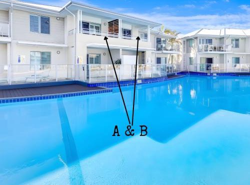 2 Bedroom Pacific Blue Poolside Escape - Oaks Port Stephens Pacific Blue Resort