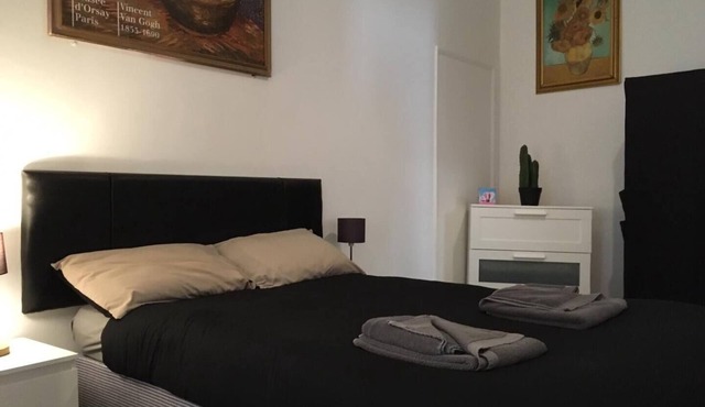 2 bedroom patio apartment by the beach