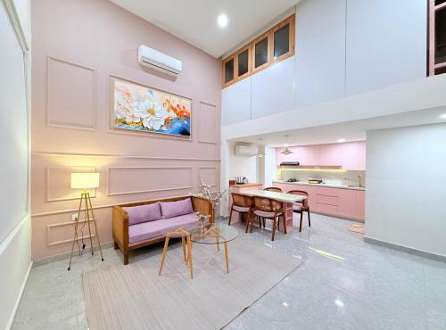 2 Bedroom Pink House with Loft in Ketewel