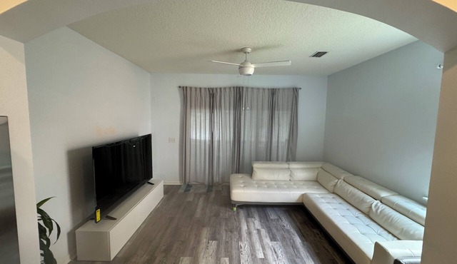 2-bedroom townhome in Bartram Park, full remote work set up. Pool, gym.