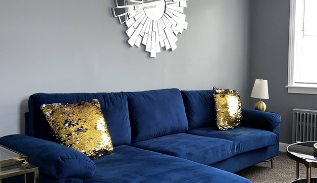 2 bedroom with work space and high speed internet.