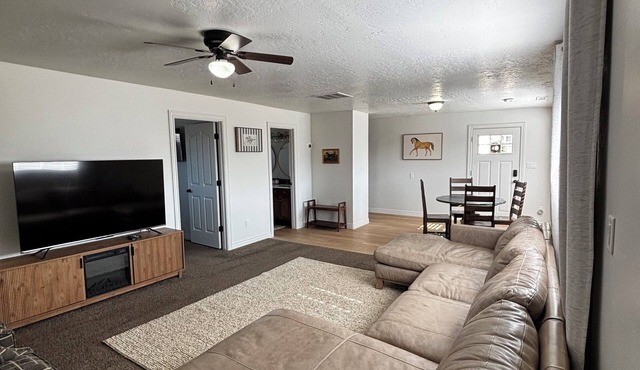 2 bedrooms 2 bathrooms Full kitchen + laundry with a large family living space.