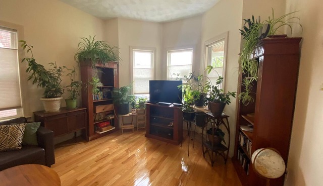 2 bedrooms with air-conditioning, parking, laundry, WiFi near Sam Adams & subway