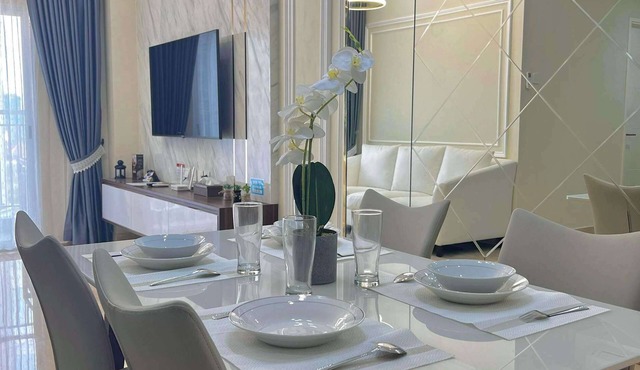 2 BR Apartment Plaza View Podomoro City Deli Medan By OLS Studio