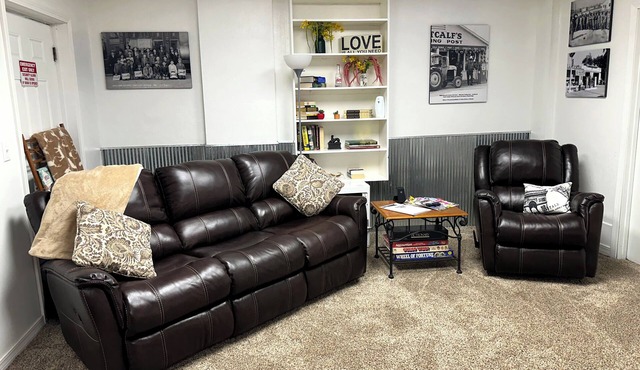 2 BR large & cozy apartment, front door & parking both under drive-thru carport