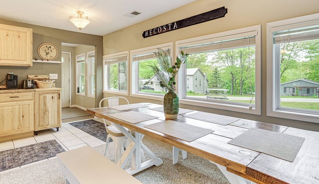 2 Fire Pits & Lake Access: Cozy Mecosta Getaway!