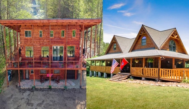 2 Log Cabins Retreat in the Smoky Mountains