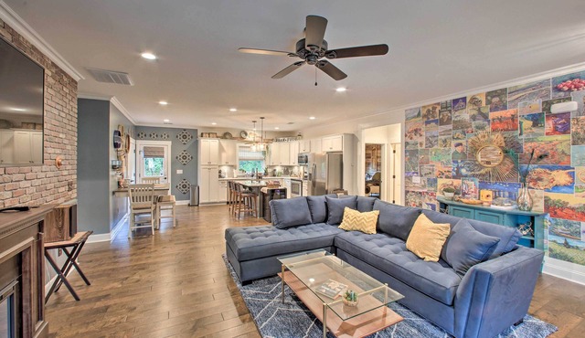 2 Mi to Downtown: Luxe Greenville Retreat!