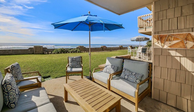 2 Parking Spaces! Absolute Beach Front Ground Level D29 North Coast Village