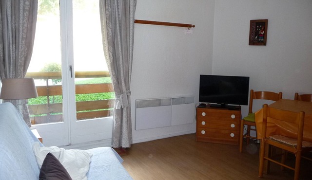 2-room apartment in Adrets, ski-in/ski-out, pets allowed