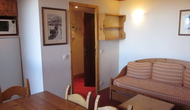 2-room apartment, 6 pers, ski-in/ski-out at La Plagne