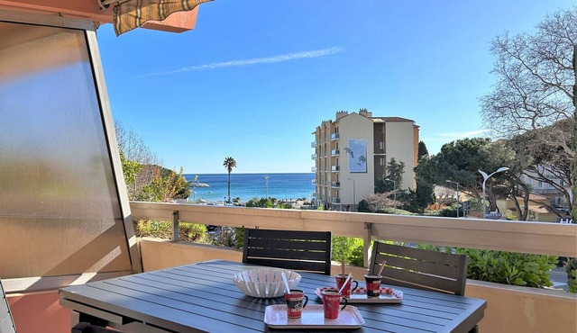 2-room apartment, air conditioning, 100m from beach, parking, Le Lavandou