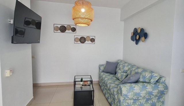 2 room apartment, pool, balcony, bbq, kitchen