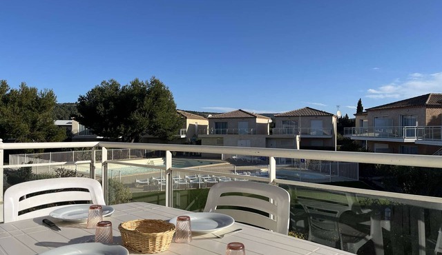 2-Room Apt Pool A/C Parking - Gruissan