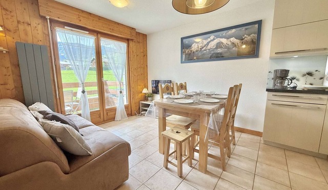 2-room cabin apartment in Praz-sur-Arly - 6 people with parking