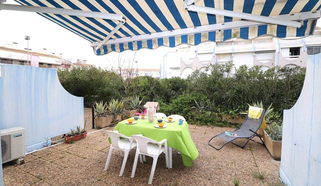 2 room cabin swimming pool air conditioning loggia and terrace