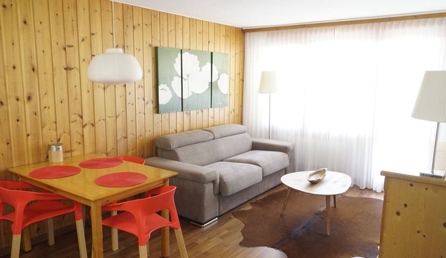 2 Room, Kitchen, South Balcony, Pool, Covered Parking In Quiet Täsch (zermatt)