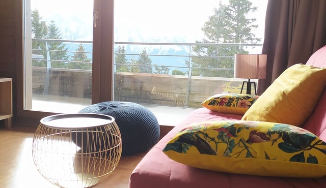 2 rooms 6 pers. 3* in Chamrousse, balcony at the foot of slopes