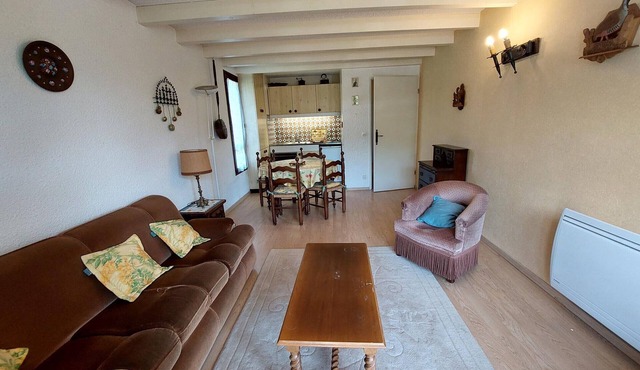 2-star apartment in Autrans for 3, near center and ski, parking