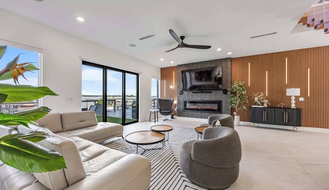 2-Story Indian Riverfront Oasis | Dock & Views