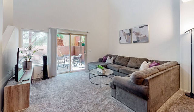 2-story townhome w/ shared pool, private grill & patio, attached garage