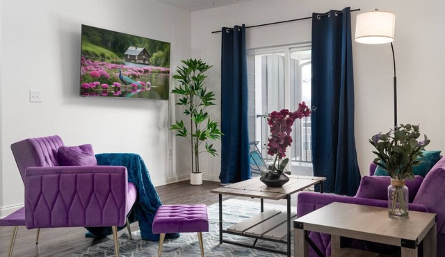 20 mins DT | Sleeps 5 | Purple Rain Spacious Gym