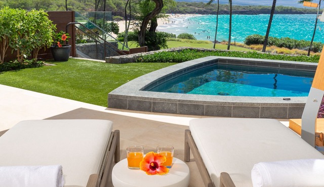 20% OFF Jan7-16-RARE Unit-Steps to Hapuna Beach from Big Lanai w/Plunge Pool