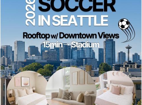 2026 Soccer Matches 15 Min To Stadium Rooftop AC