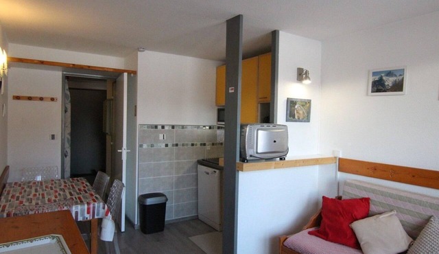 210m from shops, Ground floor, balcony, tv, ski locker, 25m², Alpe d'Huez