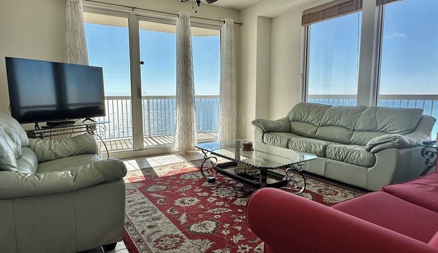 22nd Floor Penthouse 120’ Wrap Balcony Gulf Front Walk to Schooners Sleeps 8