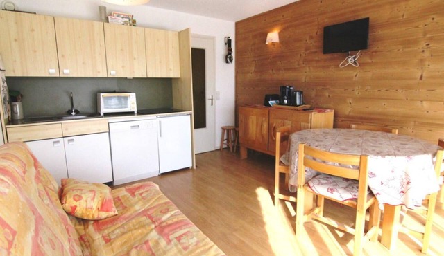 240m from ski slopes, Ground floor, balcony, tv, ski locker, 38m², Alpe d'Huez