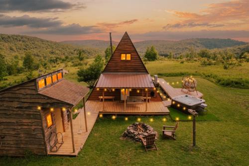 25-Acre Private Retreat w UTV, Hot Tub, Fire Pit, Trails & Stunning Views