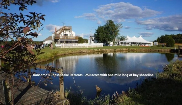 250 ACRE ESTATE ON CHESAPEAKE BAY, SLEEPS 40 W-AC VACATIONS, WEDDINGS] REUNIONS!