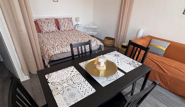 250-metre walk from the spa, superb bright T1bis 3-person apartment