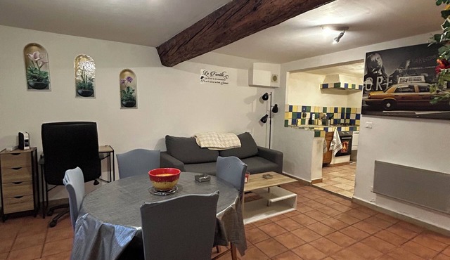 250m from the Sisteron lake! Fully equipped apartment with office area.