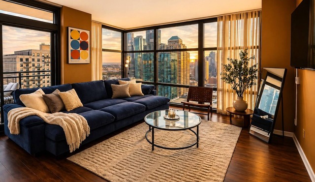 25th Floor 2BR Grant Park Suite with Balcony